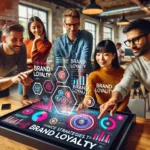 A group of people standing around a cake.