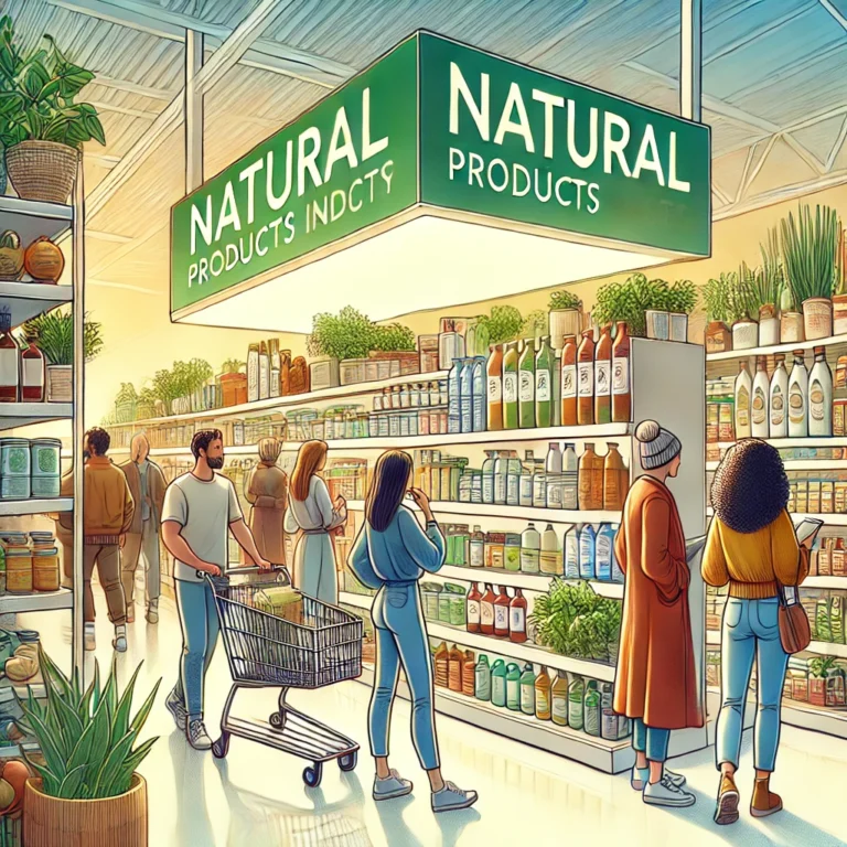 A group of people in a grocery store.