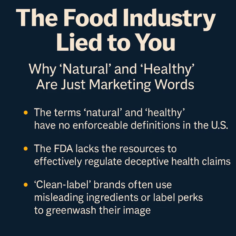 When Natural and Healthy are Not Natural and Healthy