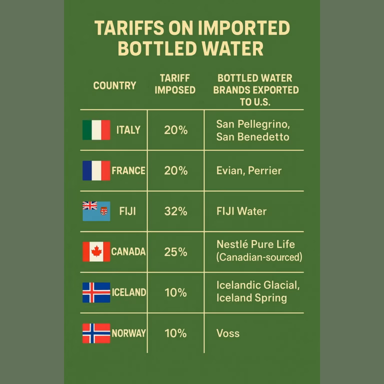 The Ripple Effect: How Trump’s Tariffs Impacted the Bottled Water Market